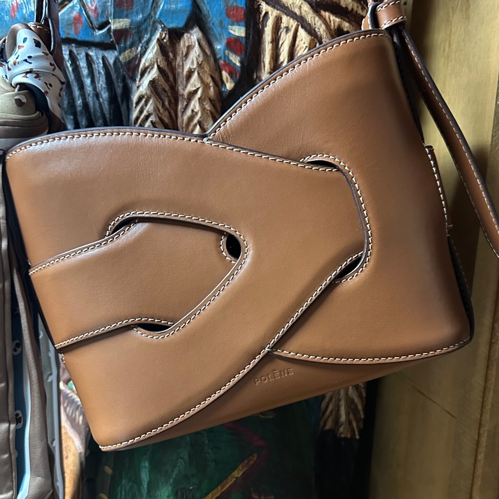 Polene Nodde Tan Crossbody Bag